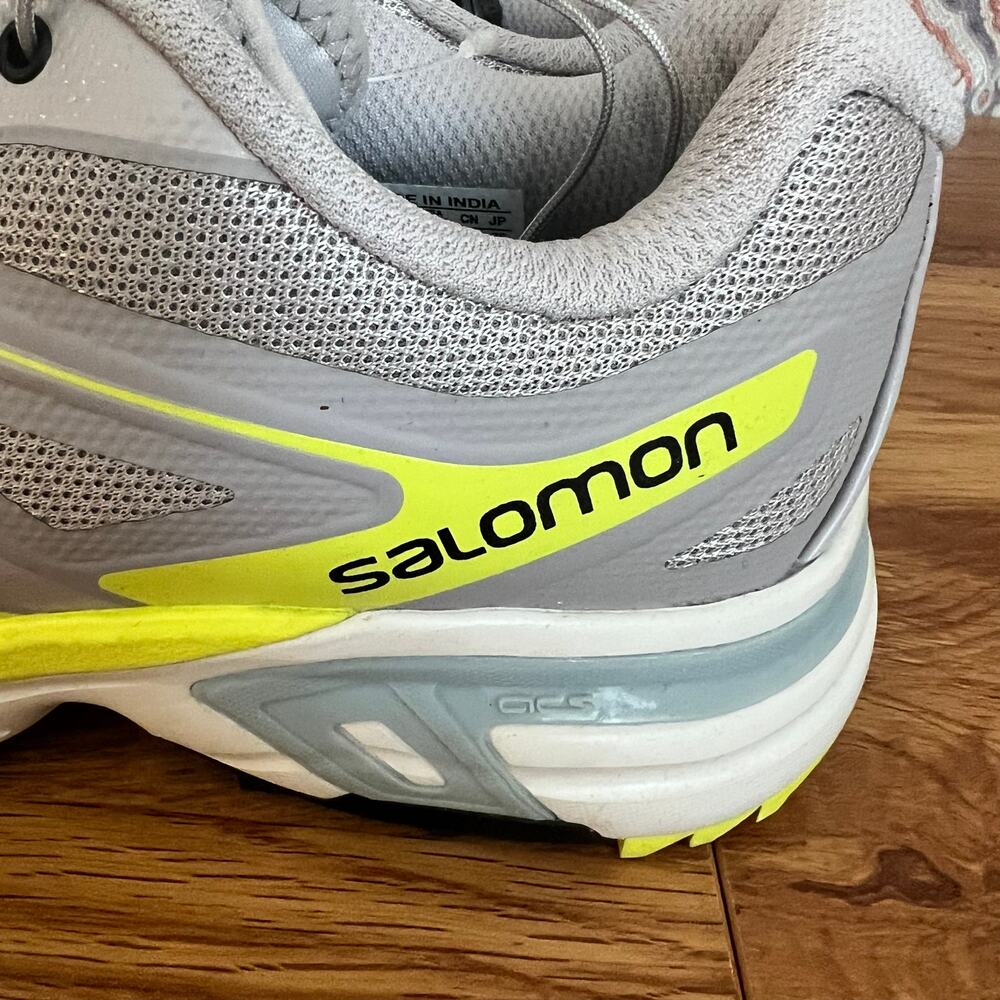 Salomon XT-Wings 2 Trail Running Shoes Yellow/Grey Sneakers Women Size 9 - Picture 10 of 12